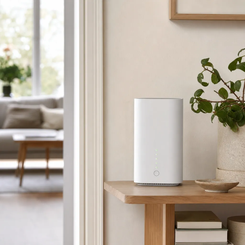 Router för mobilt bredband som delar trådlöst nät i ett hem