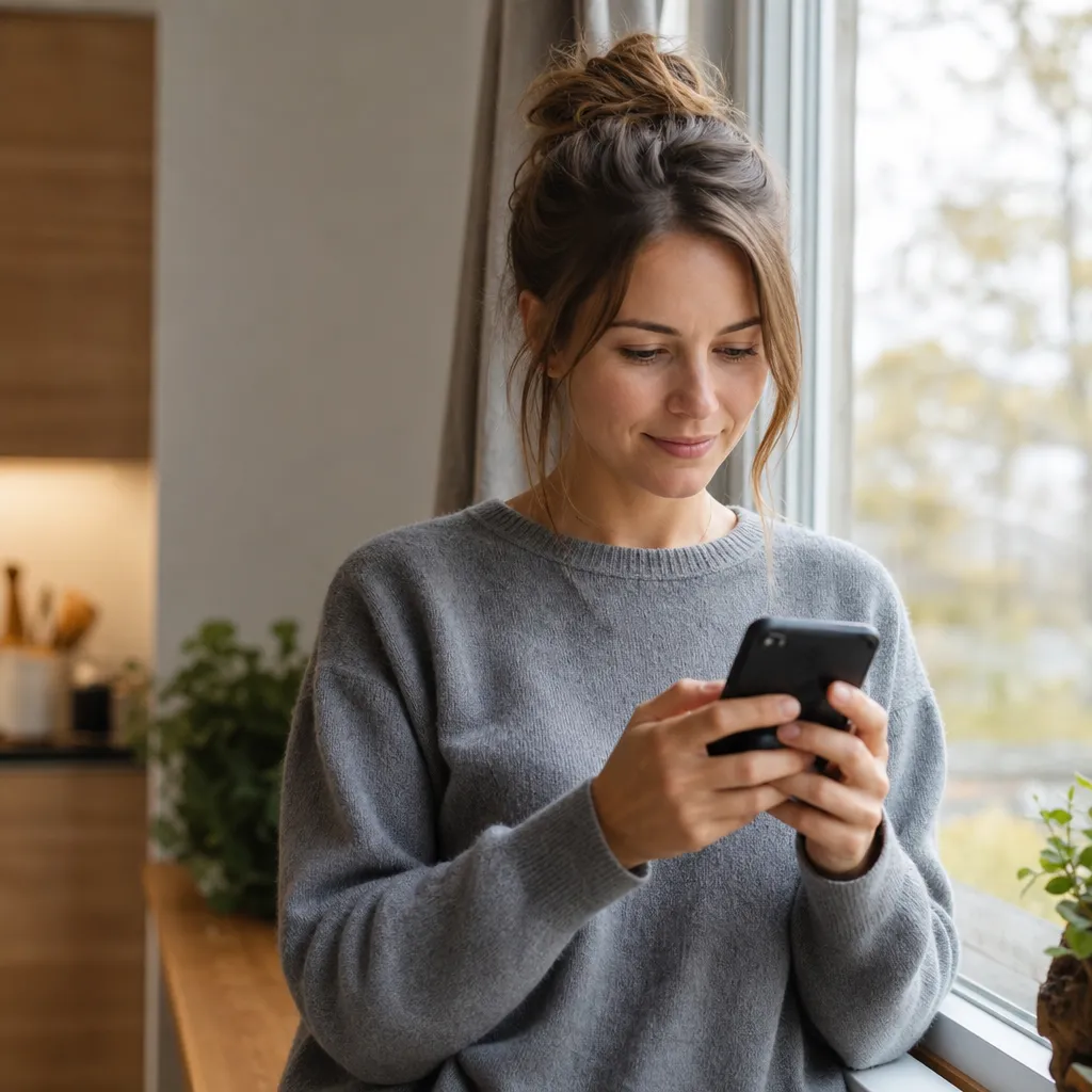 Person byter mobiloperatör i mobilen och behåller sitt nummer