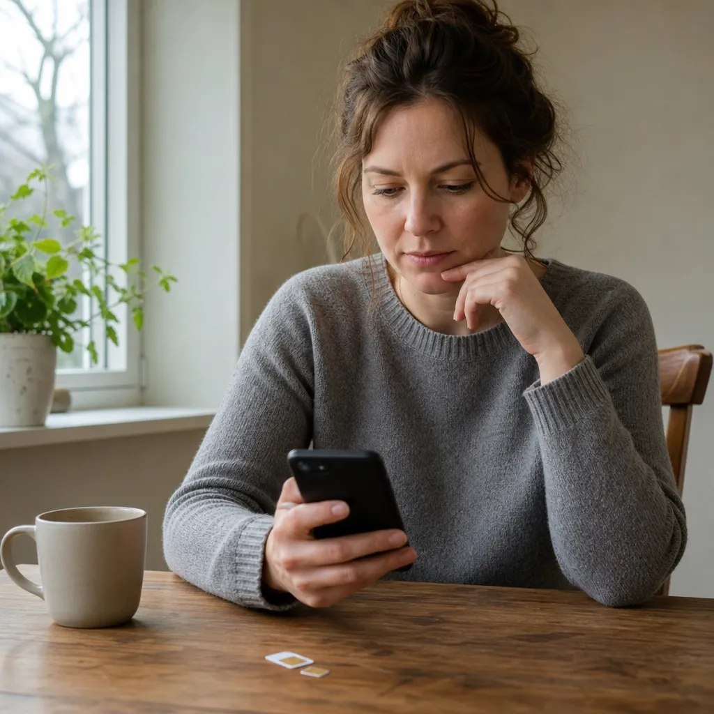Kontantkort och mobilabonnemang sida vid sida som val